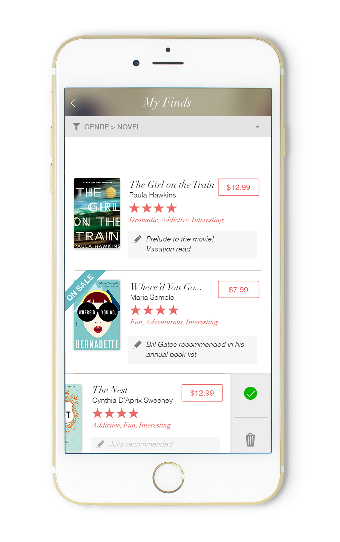 Book Club Curated Book